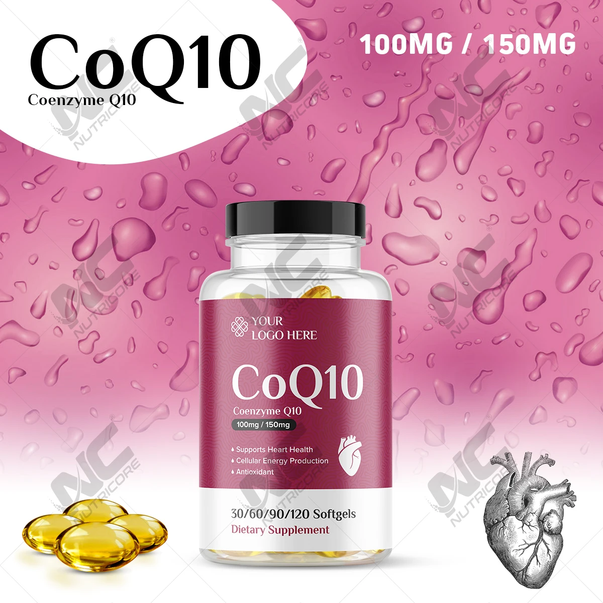 Private Label Healthcare Supplement Premium Quality Wholesale Coenzyme Q10 Softgel Formula - 3 from Trusted Supplier