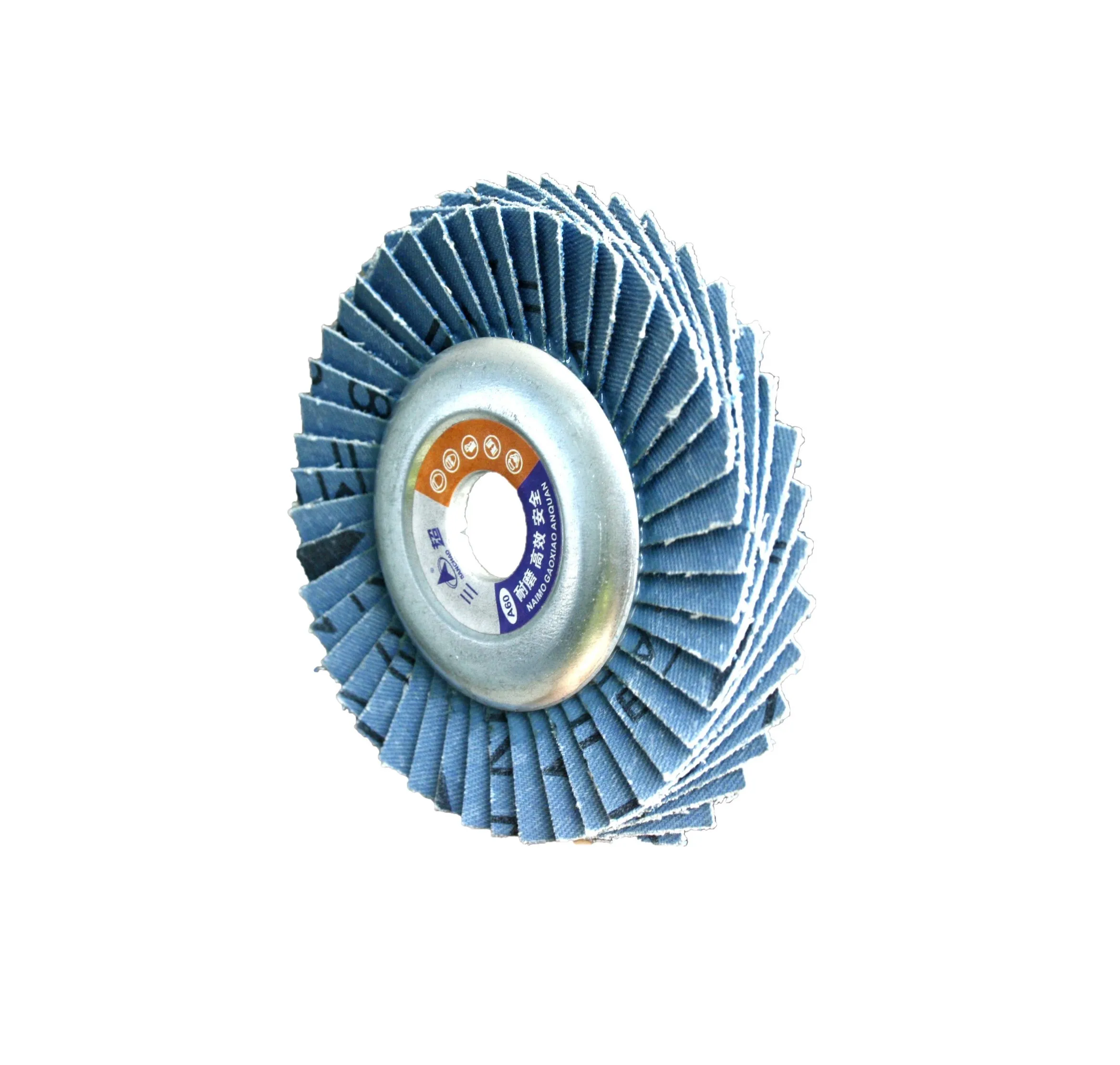 high grinding performance Zirconia alumina flap disc dry grinding, suitable for gate section grinding