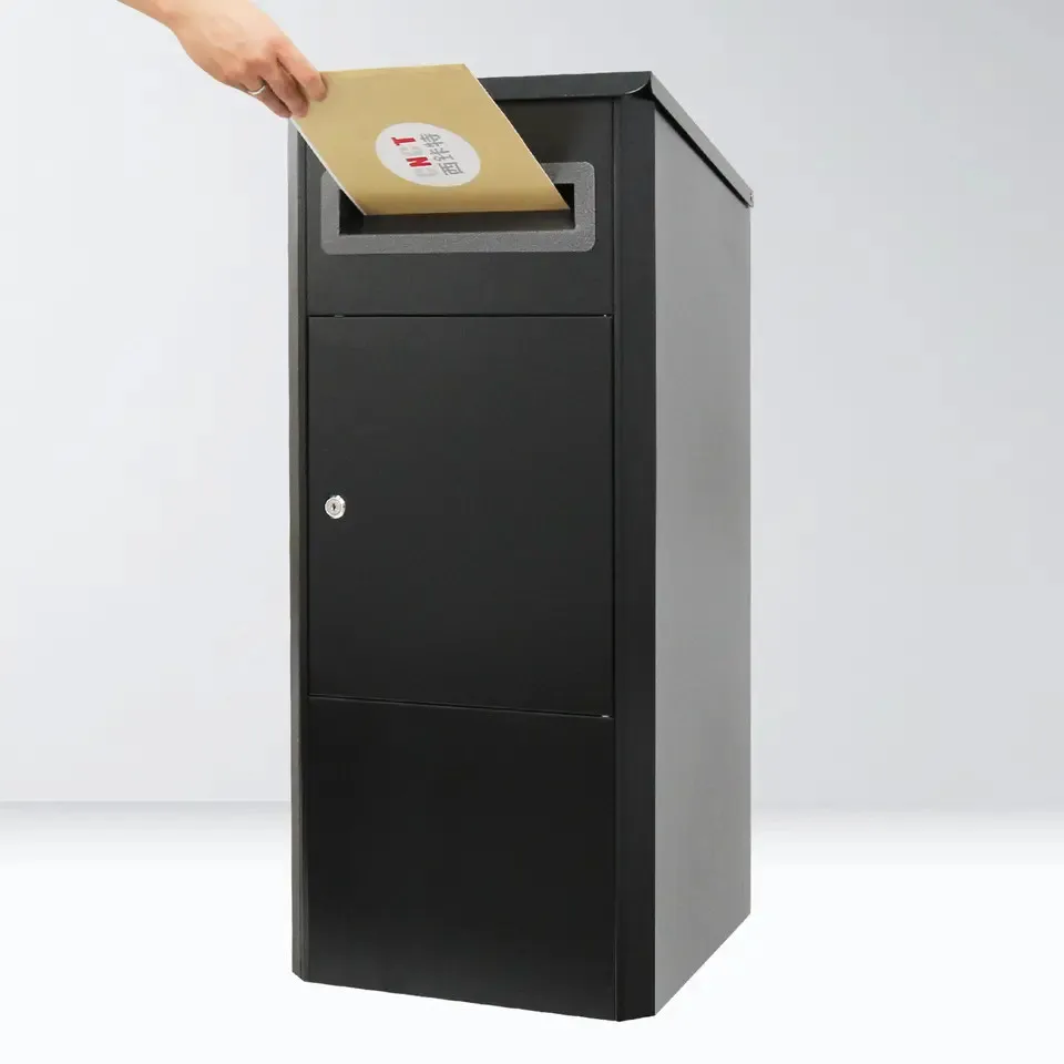 Factory Price Parcel Drop Box Galvanized Stainless Metal Steel Outdoor Decoration Customized Features OEM ODM Wholesaler