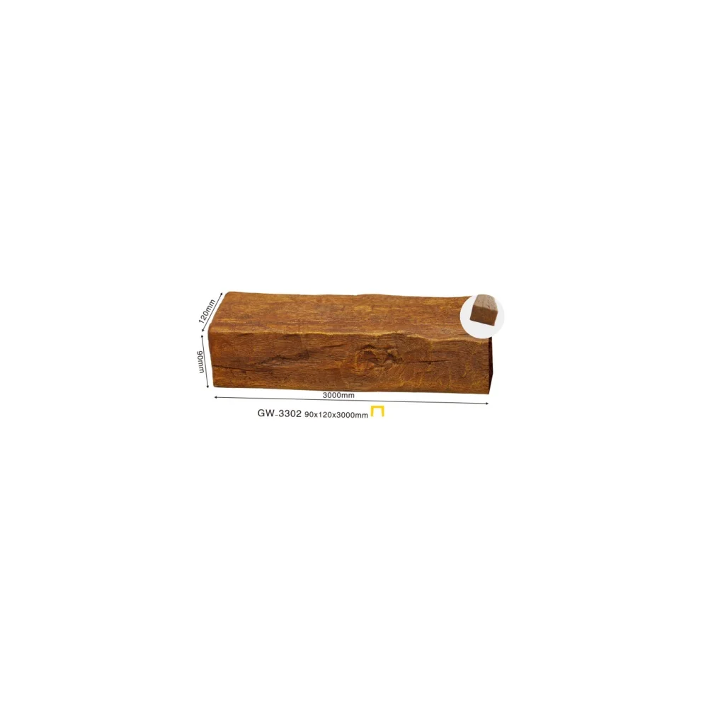 3D Great Quality Ceiling u shape Beam Ideas Wooden Roof Beams Large Beams for Sale