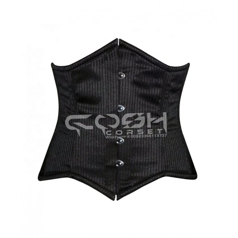 COSH CORSET Underbust Steelboned Waist Training Black Pinstripe Brocade Corset And Corsets Accessories
