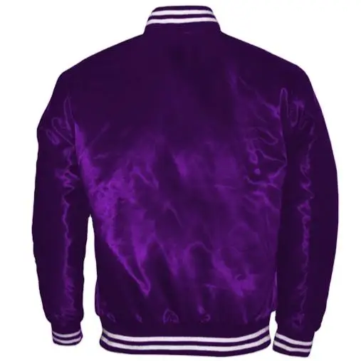 Customized Design Team Name & Number Starter jacket / bomber Batch Embroidered Satin Jackets