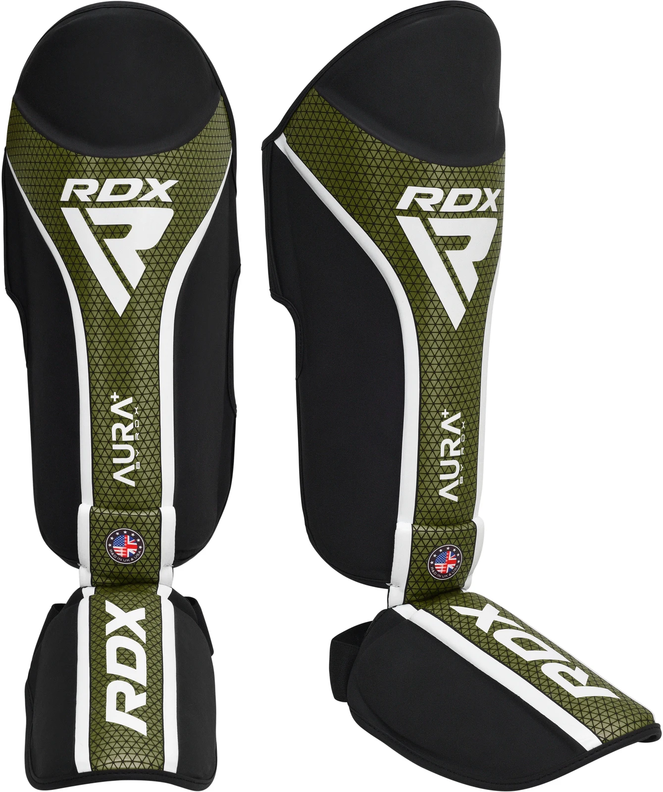 High Quality Leather Pro Gel Shin Instep Pads MMA Leg Foot Guards Muay Thai Kick Boxing
