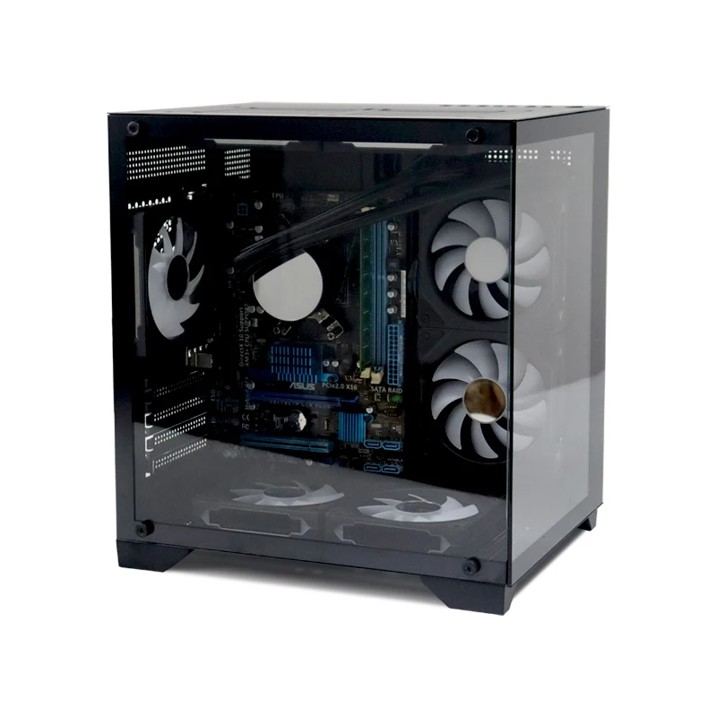 Choiyan Factory Sell Computer Case ATX Mid Towers Argb Computer Gaming Cpu PC Case for Deskshop