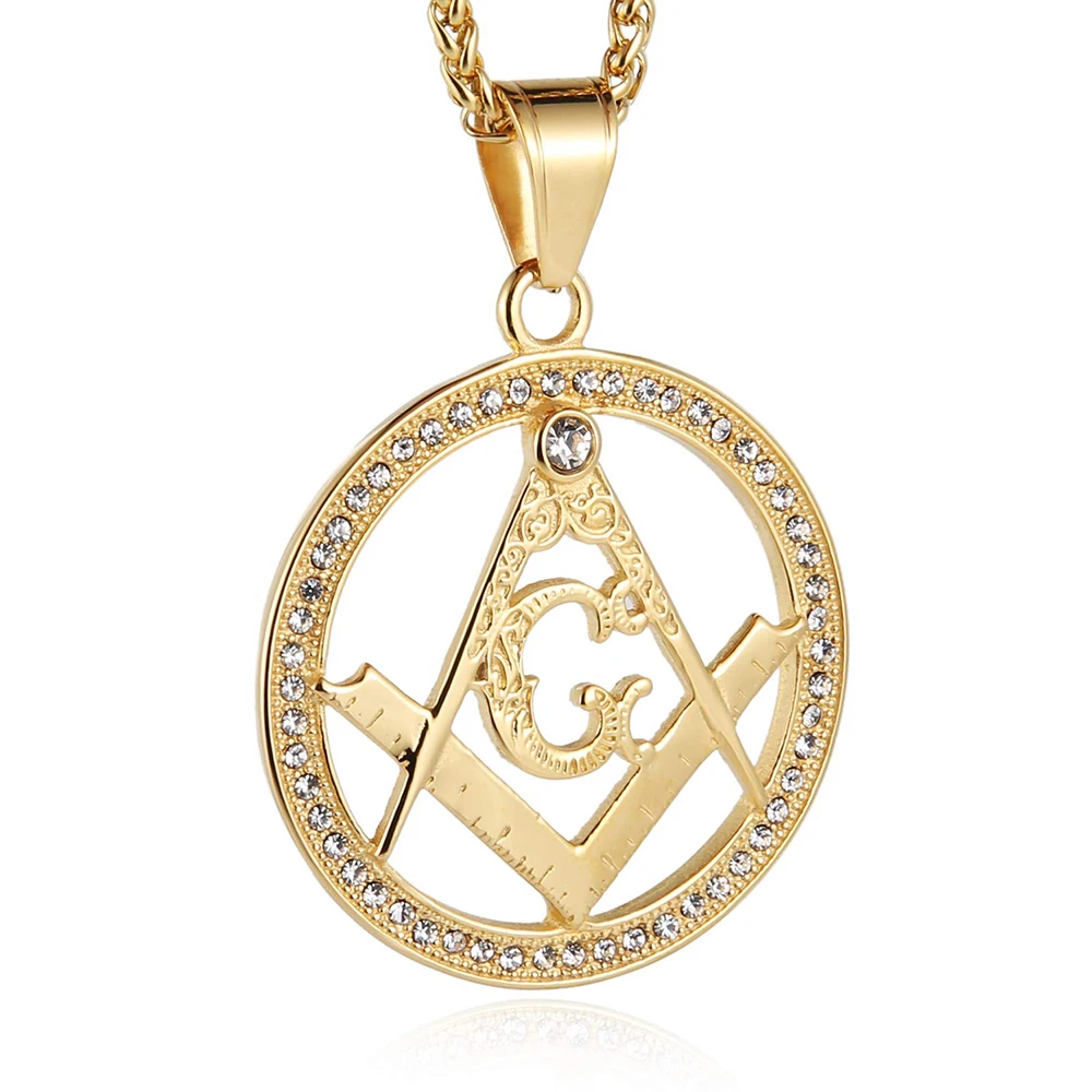 Масонское золото масонское прошлое мастер драгоценный кулон медальон офицер масонские регалии Воротник Драгоценности для онлайн-продажи