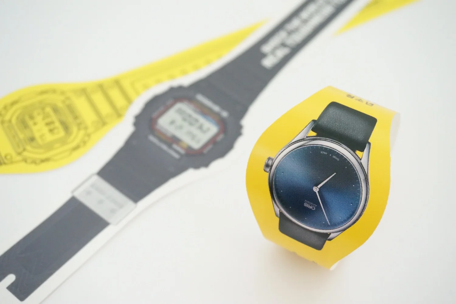 Watch shaped band promotion wristband CMYK Printing tyvek wristband customized wristband party supplies advertisement band