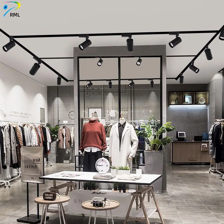 Лидер продаж регулируемый светодиодный Трековый светильник с фокусом 10 Вт 20 30 40 магазин коммерческая рельсовая система масштабируемые трековые светильники