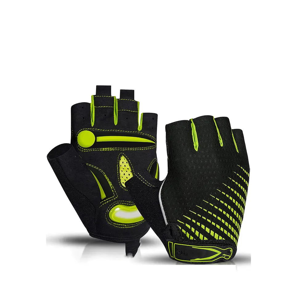 Factory Manufacturer Warm Cycling Gloves Fingerless Shock Absorbing Riding Gloves Male Female Sizes