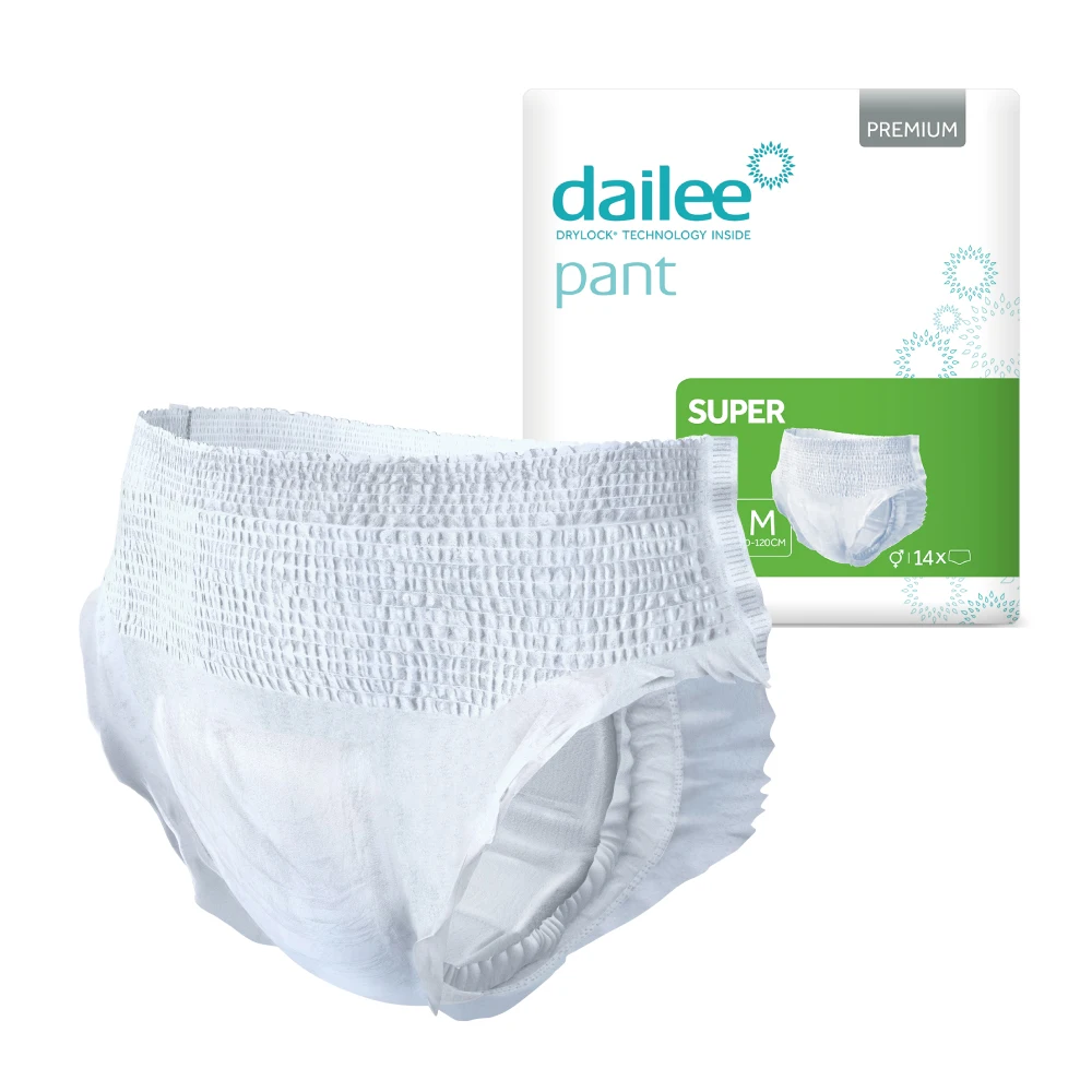 Top Quality Disposable Underpads Dailee Pant Super M Premium Adult Care Incontinence 7 Drops Innovative Technology