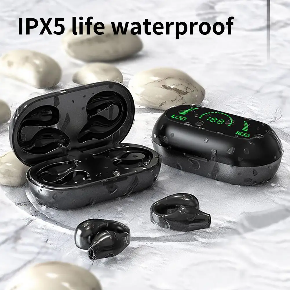 New bluetooth earphones not in ear sports noise canceling waterproof music wireless headset