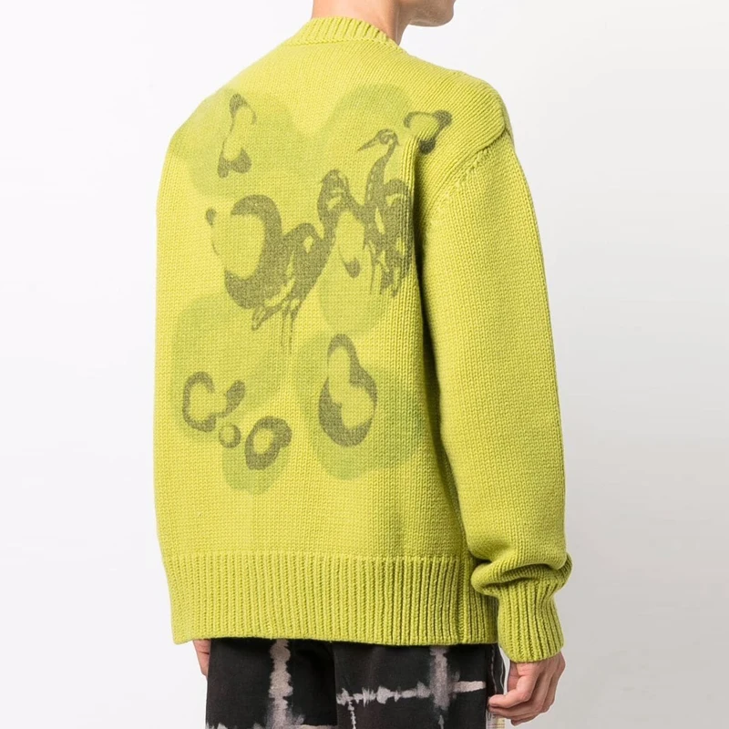 Sweater Men Knit Streetwear Unisex Mens Knitted Design Wholesale Winter Oversized Custom Cardigan