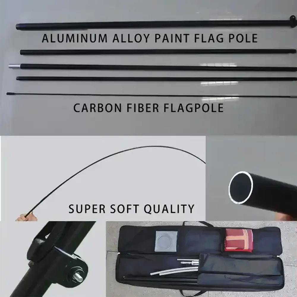 Custom Promotional Flag Giant Telescopic Wind Blade Feather Flag for Real Estate Sale