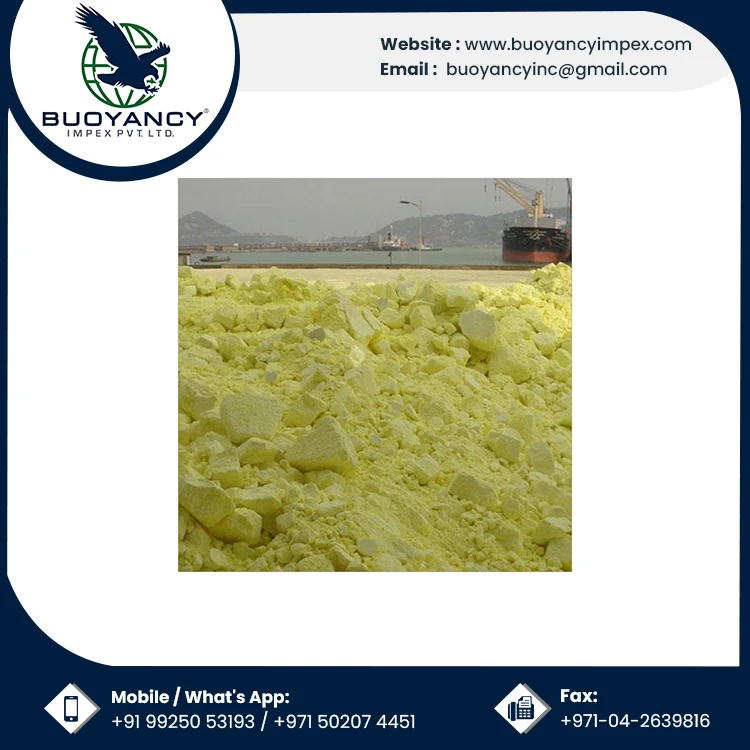 Private Label OEM / ODM Yellow Industrial Lump Sulphur Bulk Wholesale Manufacturer From Indian Supplier