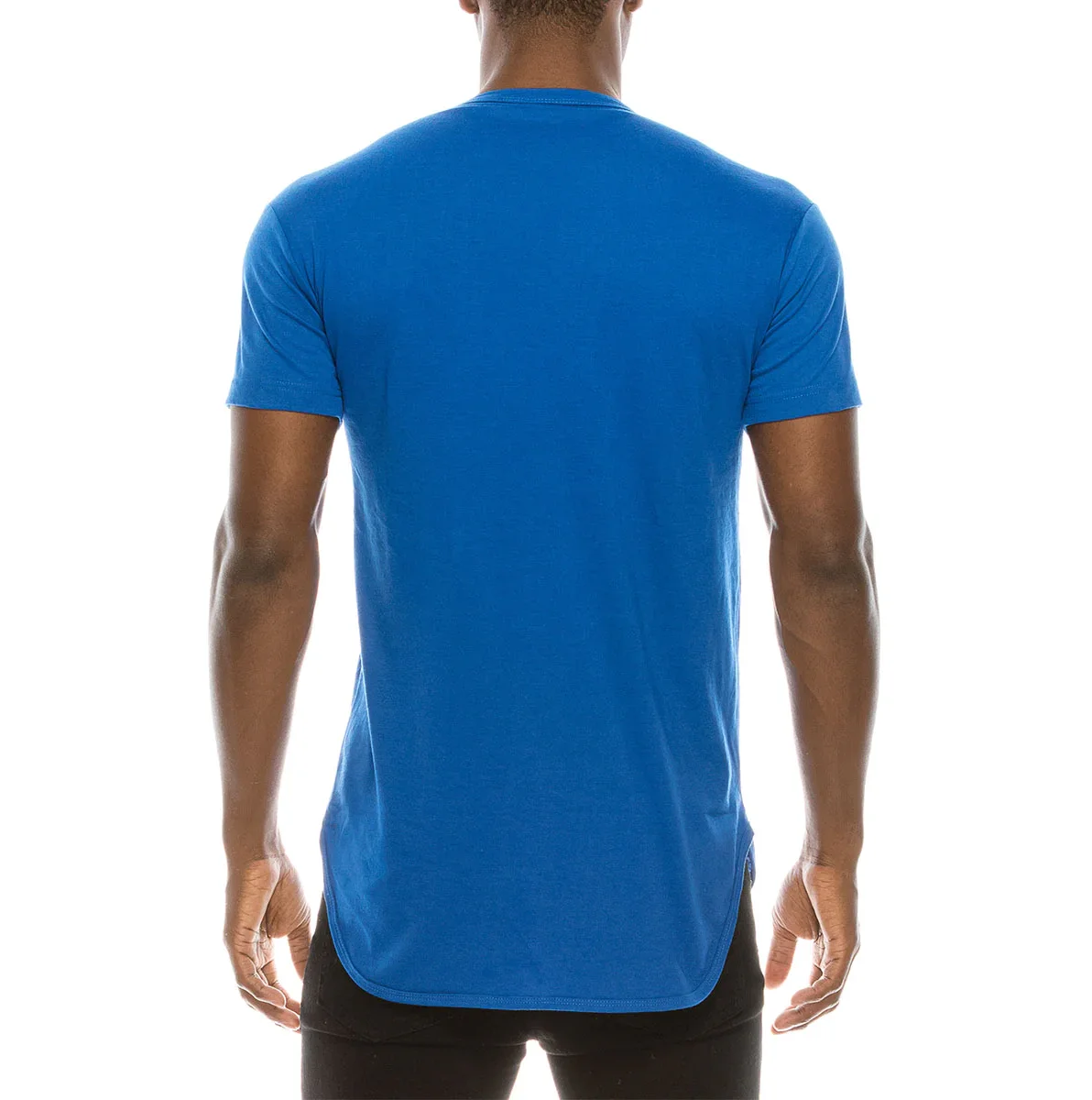 breathable Custom Print Logo Plain T shirt for Men Extended Long Elongated T Shirt 2024 made