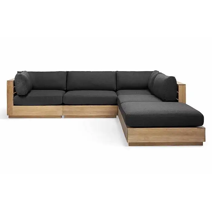 Modern Outdoor Sofa Teak Wood  With Cushion High Quality For Outdoor Furniture
