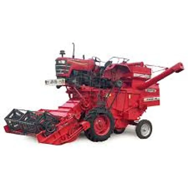 Mini Harvester Farm Machinery 15hp Diesel Engine Corn Harvester Combine Rice Wheat Harvester