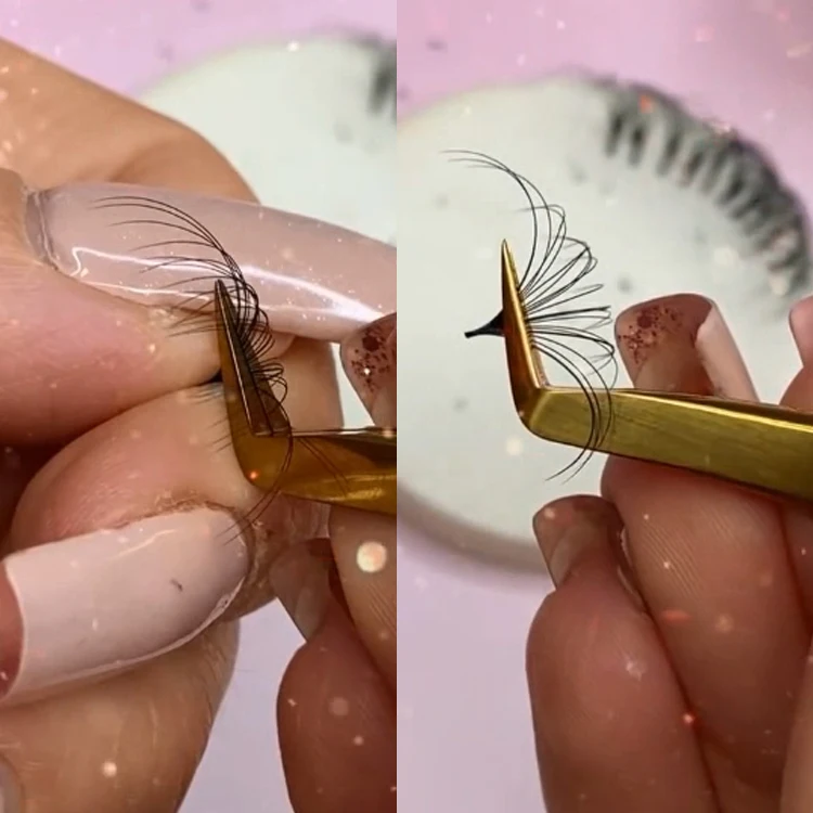 Natural Matte Black Lash Tray Mink Cashmere Soft Classic Volume Eyelash Extension Korean Pbt Silk Individual Eyelash Extension