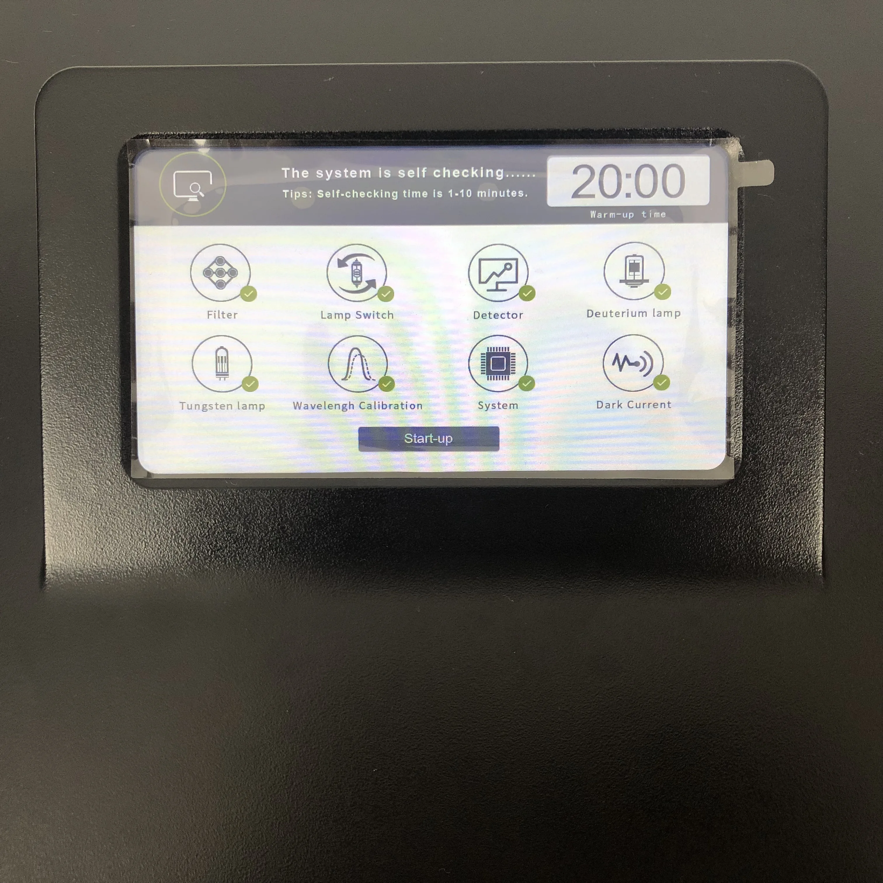 Автоматическая фотометр 190 к 1100nm спектрометр с переключением между дальним и 4nm сенсорный экран