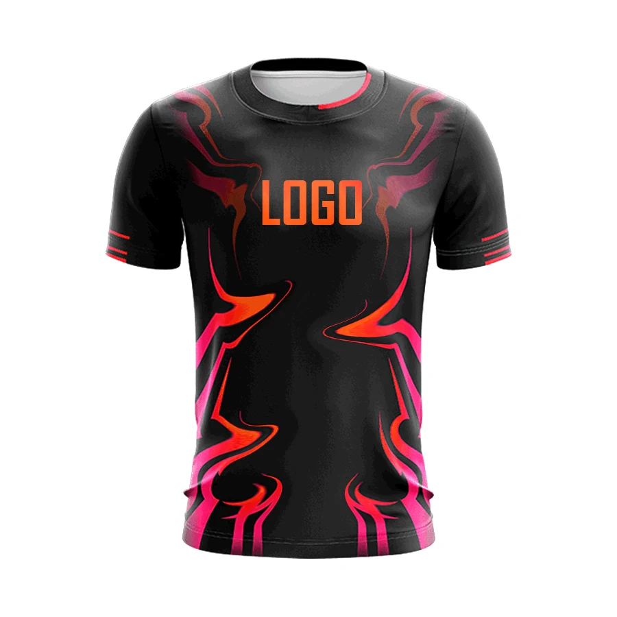 E sports Shirt Sublimation Printed E-sport Team Jersey Customized E-sports Wear Gaming Shirt Short Sleeves for Team