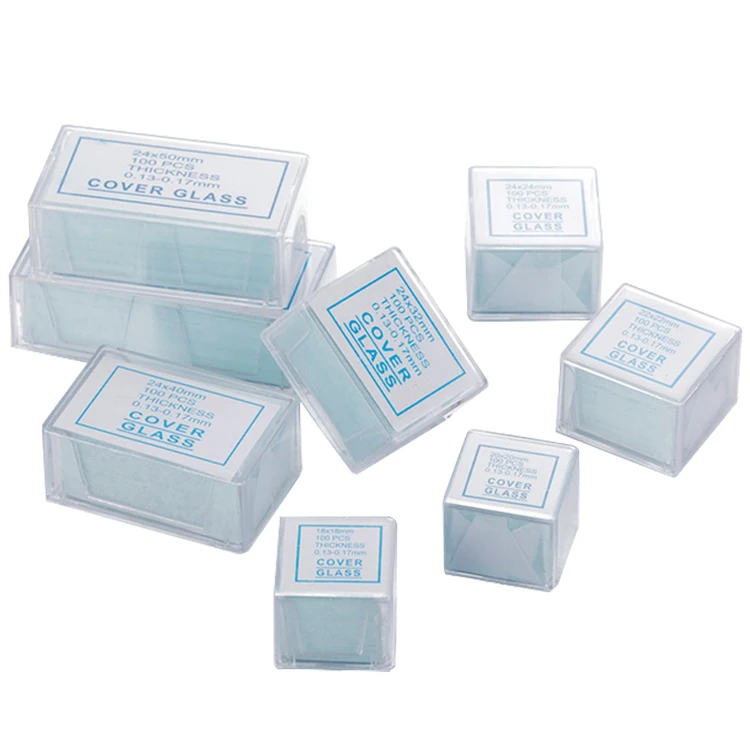 Лабораторные принадлежности для микроскопа, гистология, разные размеры, одноразовое покрытие для микроскопа 22x22 мм