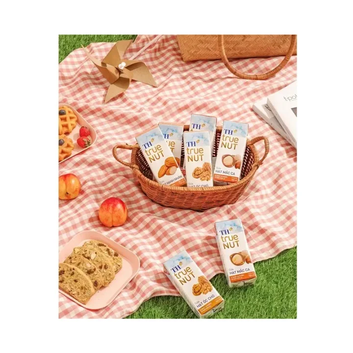 Low MOQ Hot Sale Best Dairy Beverage Nutritional 1L Natural Sweetness Nut Milk 9 Months Shelf Life Wholesale From Vietnam