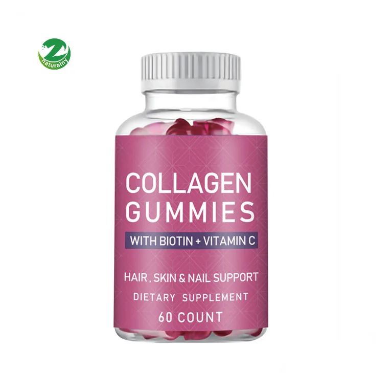 Collagen Gummy Beauty Hair Skin Nails whitening skin Vitamin Bear Vegan Biotin Collagen Gummies  Collagen