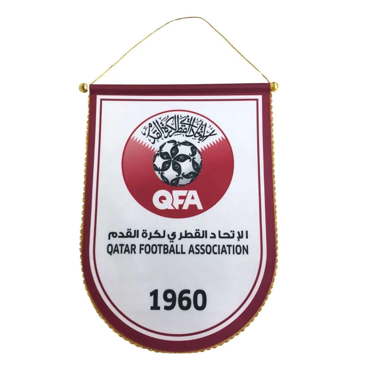 custom logo university student football team embroidered hanging sports match pennant