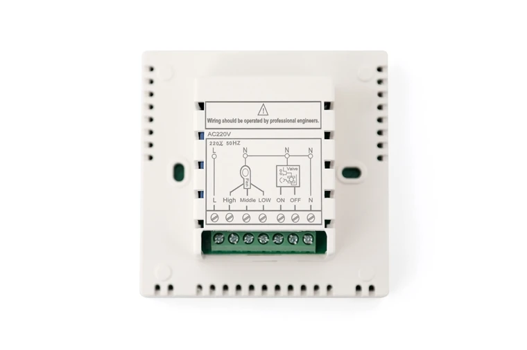 Three Speed Fan Coil Unit Air Conditioner Controller Heat /Cool Thermostat