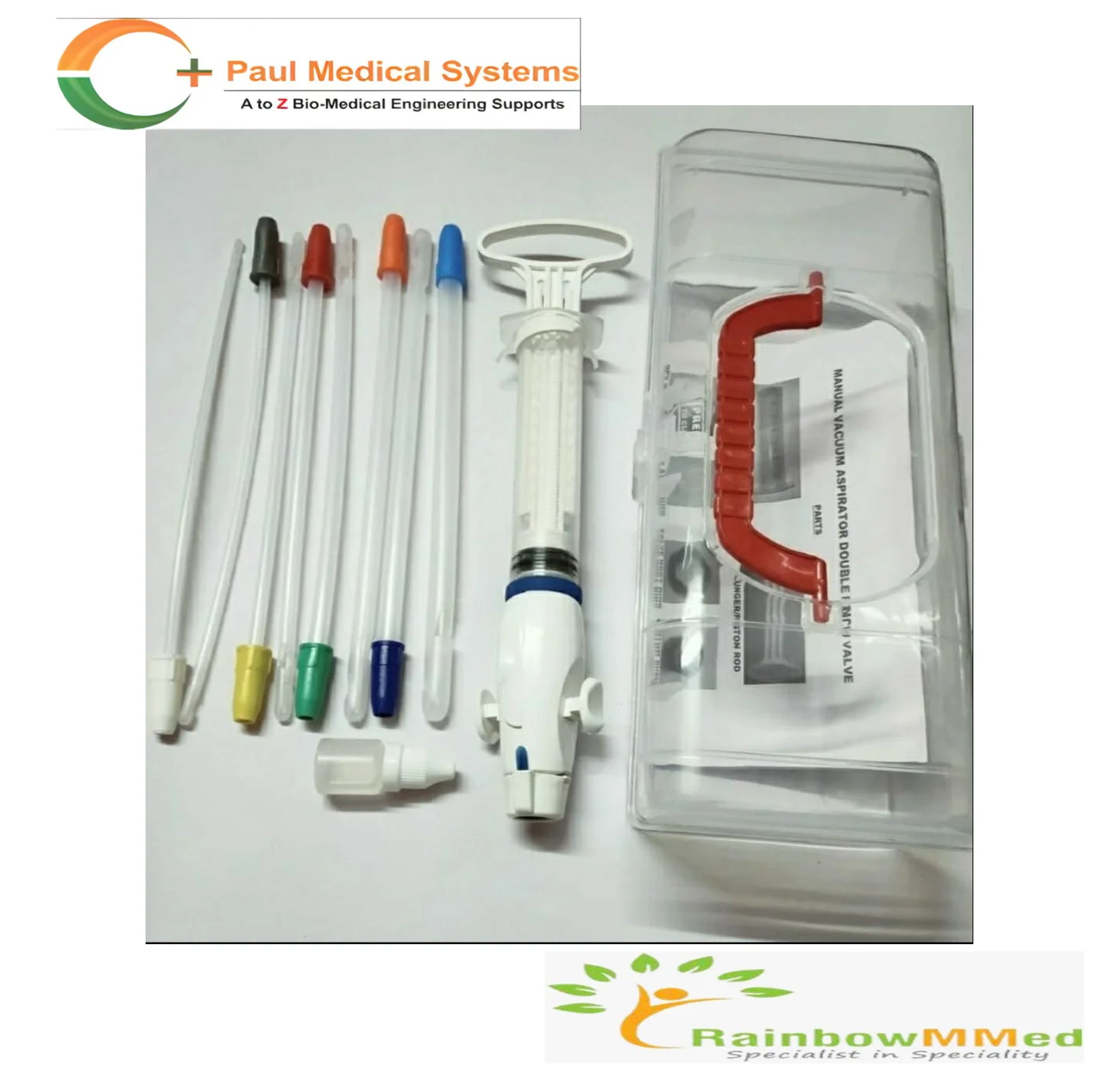 MVA Kit Manual Vacuum Aspiration Kit MVA KIT Double Pinch Valve Autoclavable For Hospital