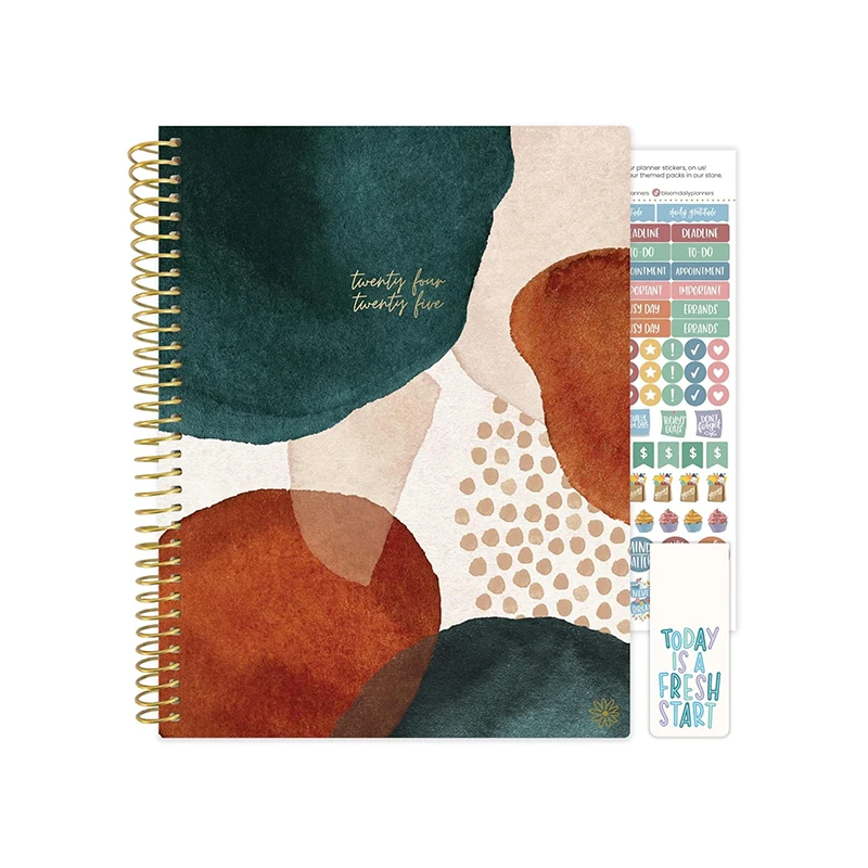 New Custom 2024 2025 Notebooks Agenda Daily Weekly Monthly Spiral Organizer A5 Note Books Schedule Agenda Planner