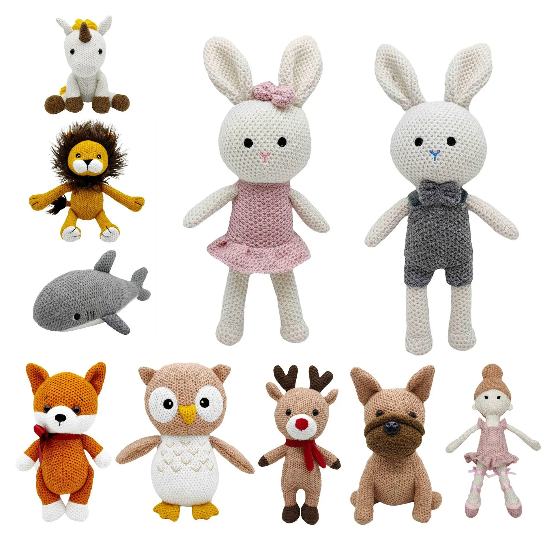 Вязаная игрушка-коала большие размеры