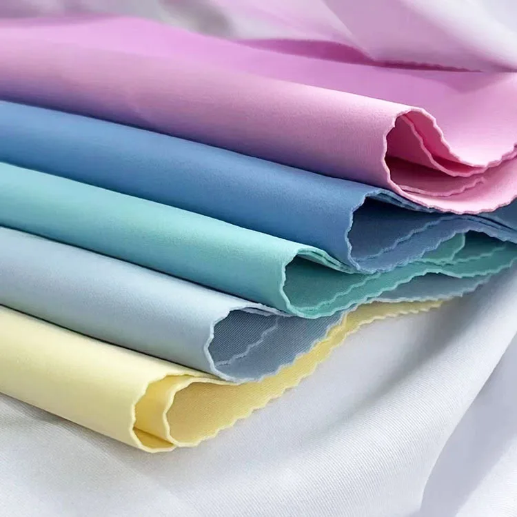 Wholesale Factory High Stretch Knit Fabric Yoga Sports 310 Grams 67% Nylon 33% Double Spandex Elastic Fabrics