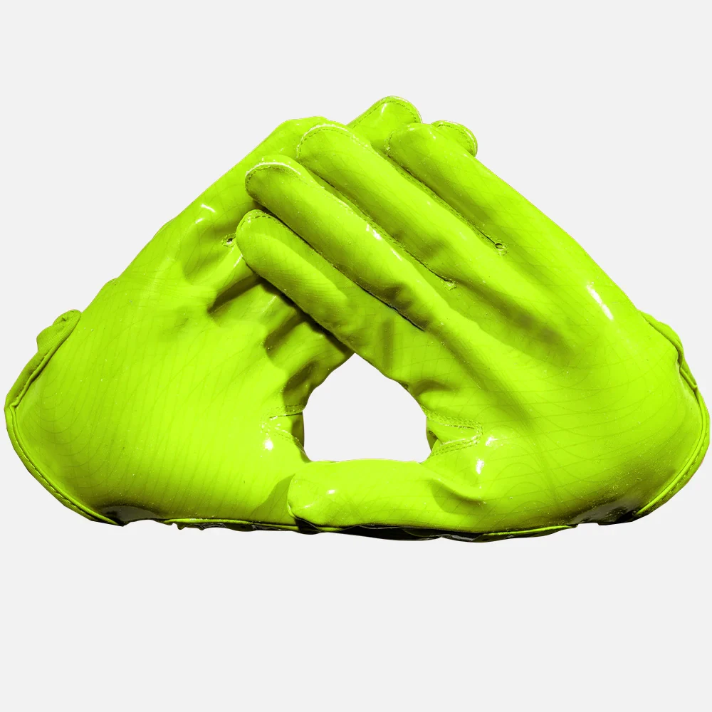 Wholesale Sticky Football Gloves Comfortable Soft American Football Gloves Custom Printed Football Receiver Gloves