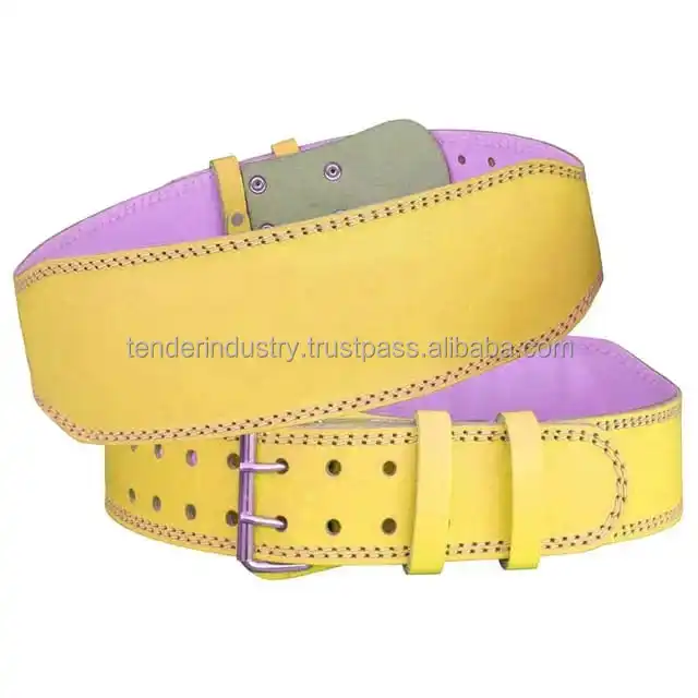 Tender Industry Power Lifting Belt Genuine Leather Power Heavy Duty Weight Lifting Bodybuilding Belt