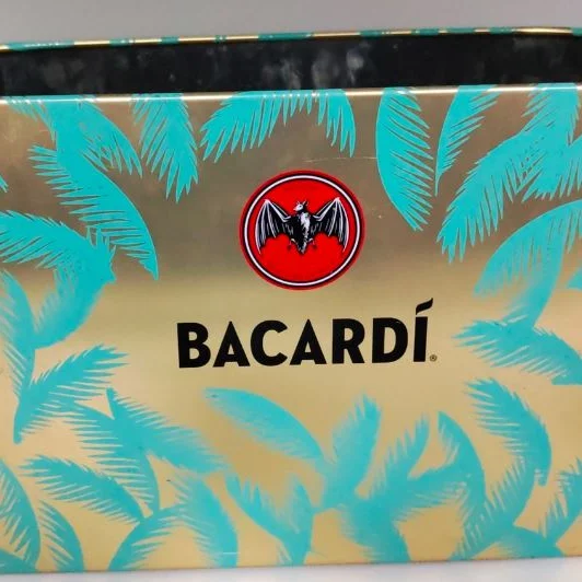 bacardi palm tin bucket, wine bucket