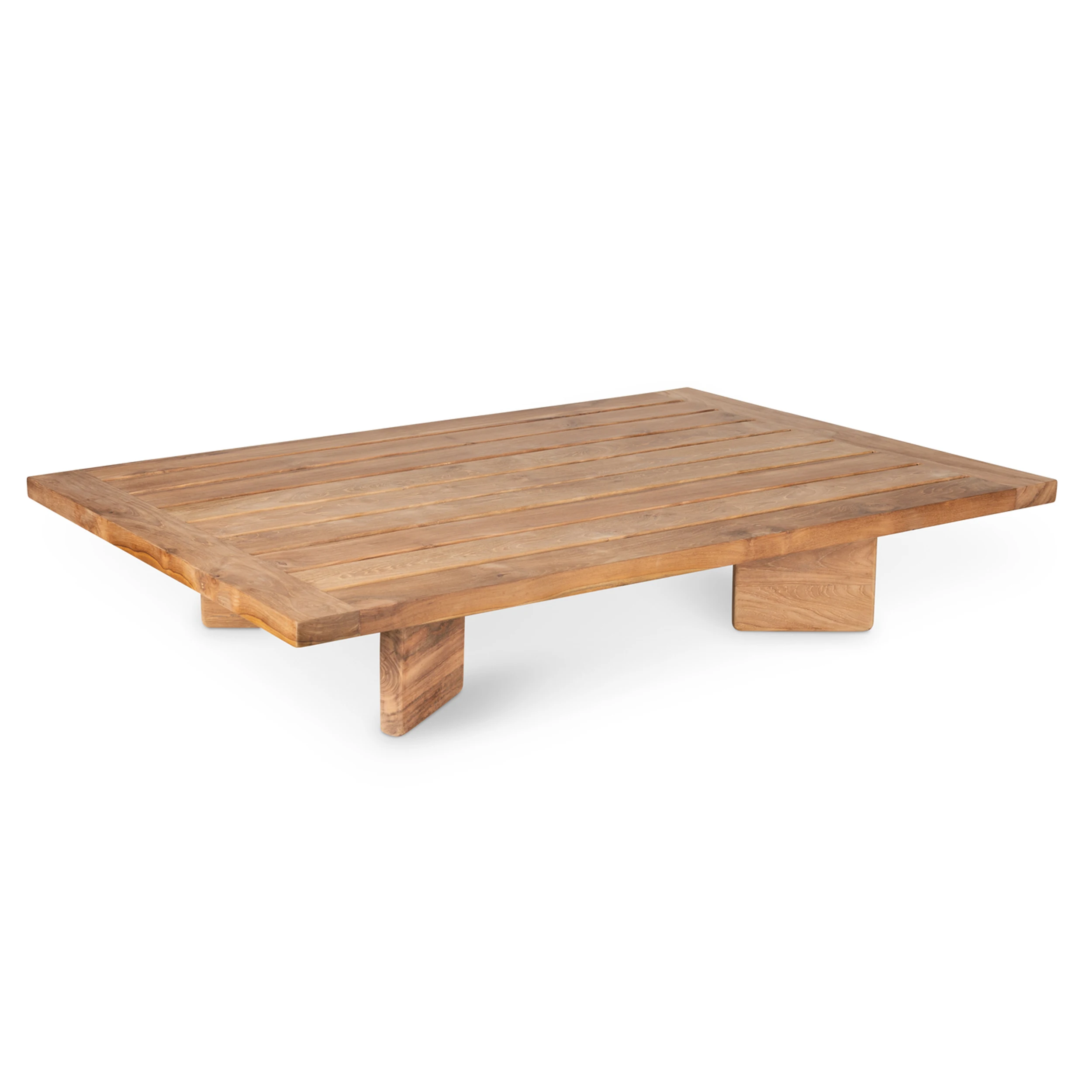 Minimalist Simple Coffee Table Natural Teak Wood Furniture - Nion