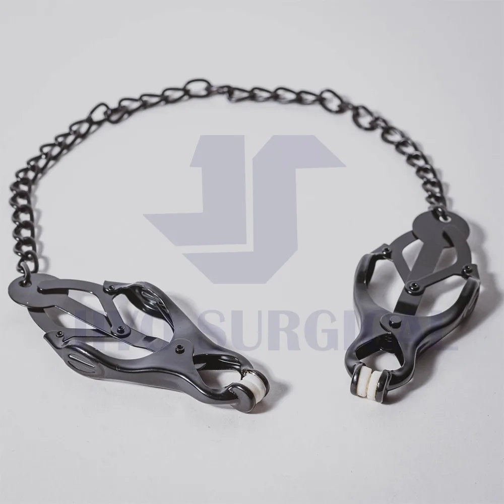 New Hot Sales Nipple Clamps With Chain Begme Woman BDSM SM Bondage Submissive Fetish Punish CE Approved