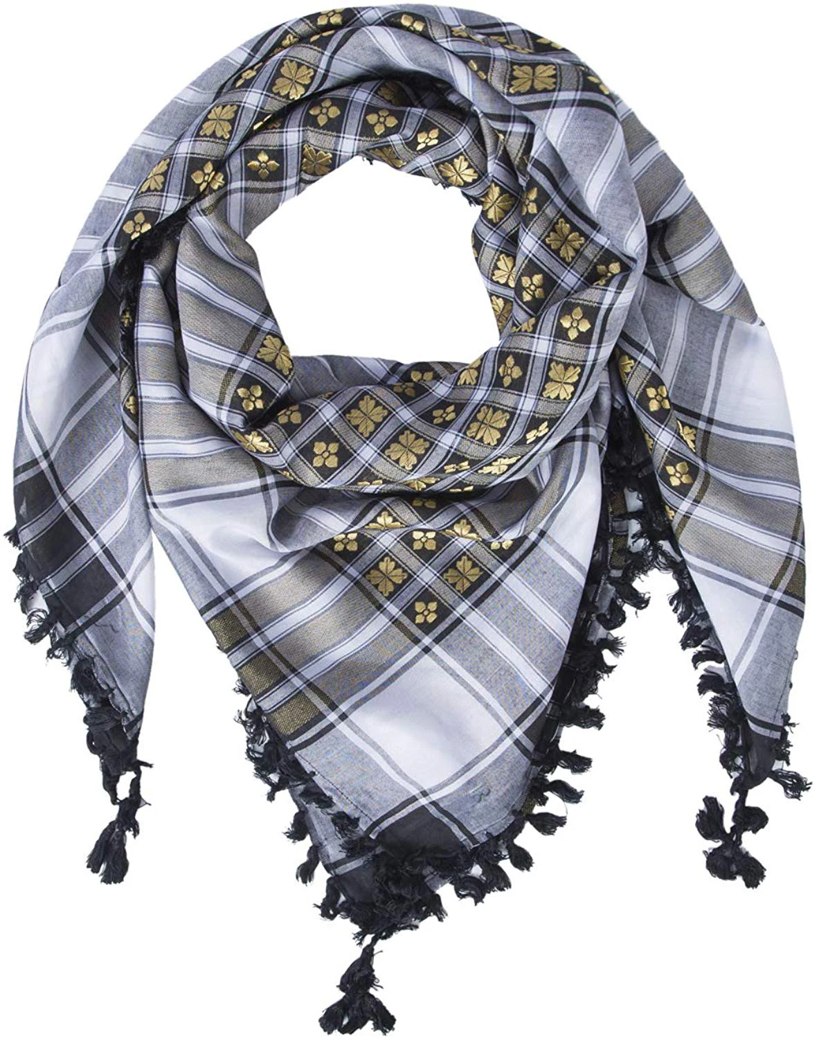 Tactical Desert Wrap Keffiyeh Head Neck Arab Scarf For Men Custom Logo Yashmagh Arafat Scarf Keffiyeh Fabric Shemagh Scarf