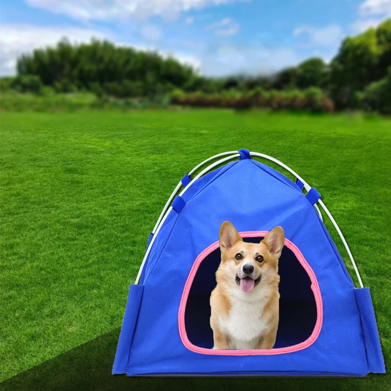 Portable Pet Camping Tent Outdoor Play Tent House for Dogs Cats Foldable Waterproof Play Toy House Tent Bed for Small Animal
