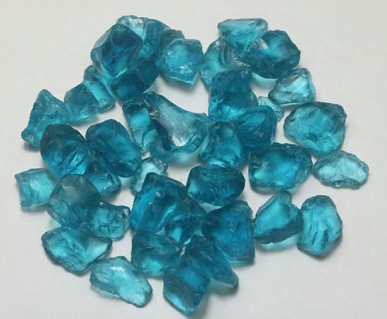 London Blue Topaz Crystal Raw Rough loose crystals healing blue gemstone real uncut diamonds Wholesale supplier