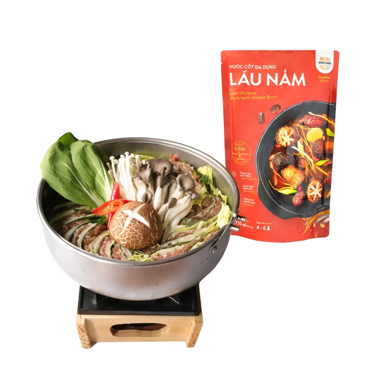 Hotpot Soup Sauce Good Quality Mushroom Hotpot Broth Unique Flavor Instant Soup Ingredients High-Grade From Vietnam Manufacturer