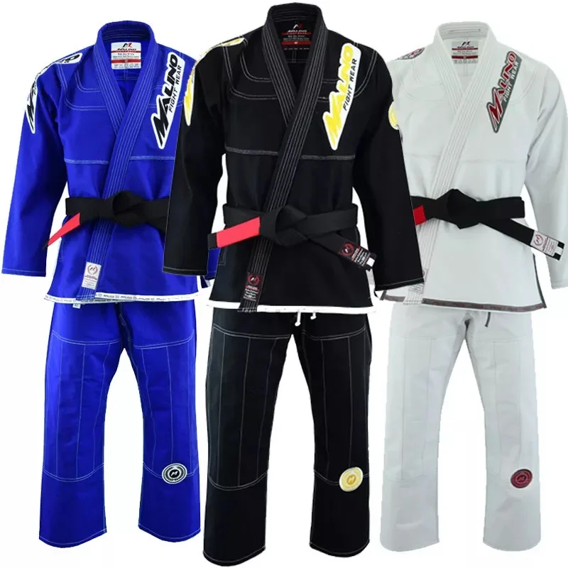 High Quality Custom Brazilian Jiu Jitsu Gi Uniforms Professional Competitor Patch 450 GSM Martial Arts Wear with Gi Bags