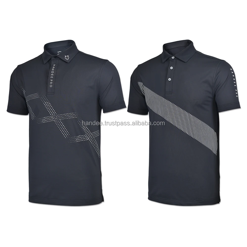 Wholesale Golf Apparel Polyester OEM Compression Shirts Men Fitness Quick Dry Custom Embroidered Polo Men's t-shirts