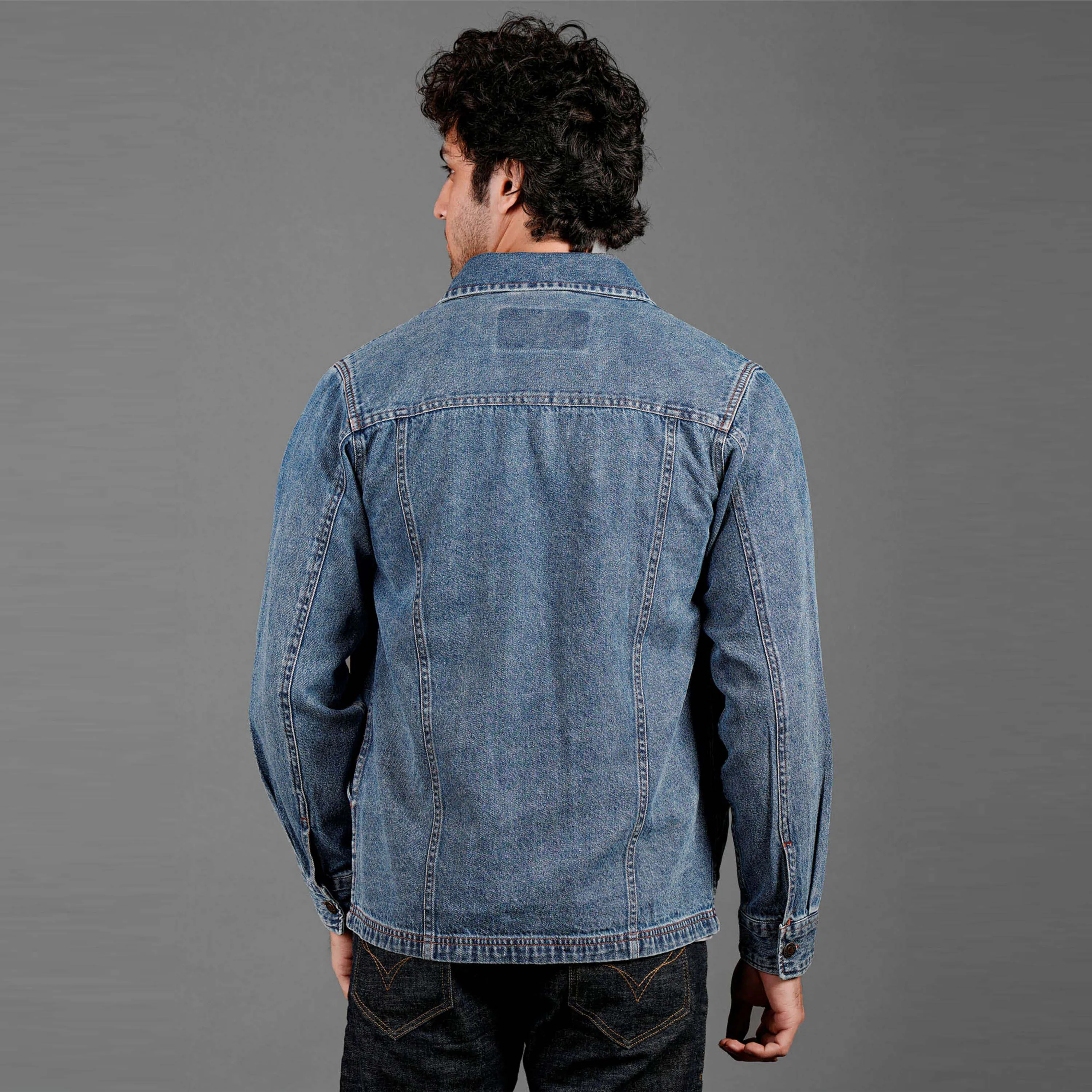 Mens Casual Denim Jacket - Comfortable and Versatile Jean Jacket Perfect for Casual Outfits and Outdoor Activities