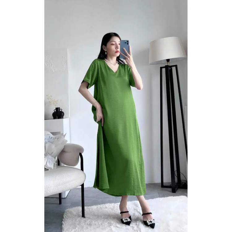 Lady Dress Good Quality Sustainable For Women Clothing Vintage Design Customized Color Vietnam Manufacturer