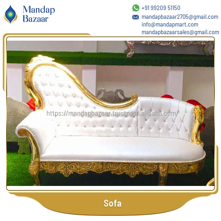 Traditional Design Premium Quality Luxury Reception/ Stage Furniture Couch Event and Wedding Decor Stage Sofa
