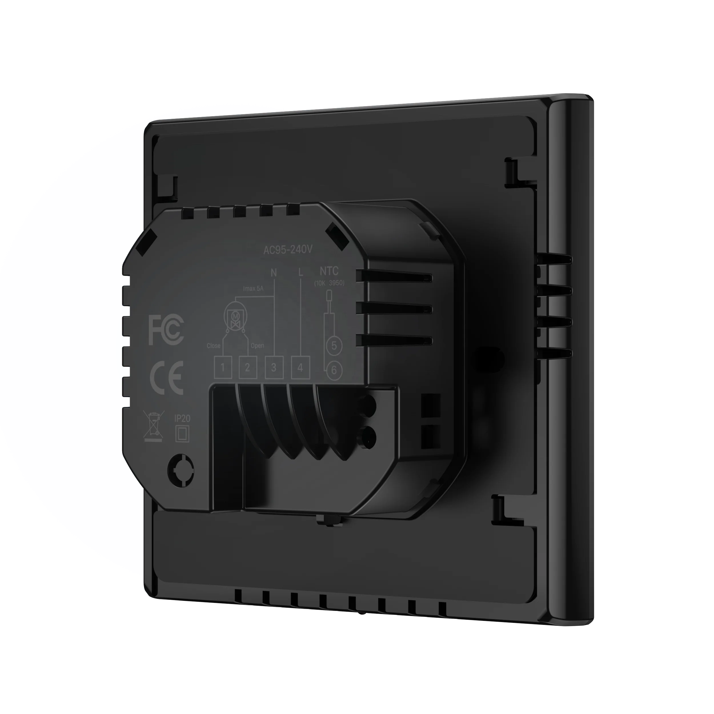 Tuya Smart Life Modern Design Room Thermostat with Alexa Voice Remote Control TFT Knob for 220v Floor Heating Panels