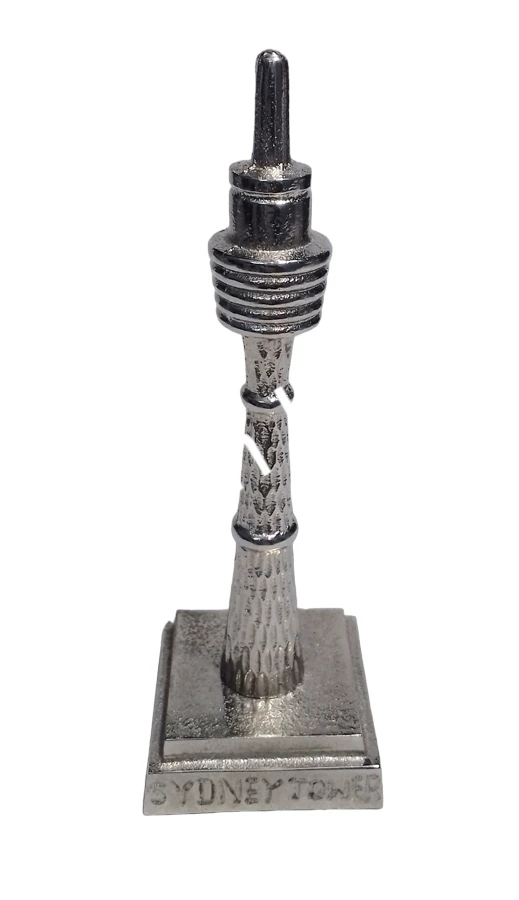 Kuala Lumpur Tower Model Decorative Cast Aluminium Large And Tall Tower Elegant Tower Object For Office Desk Showcase Decors