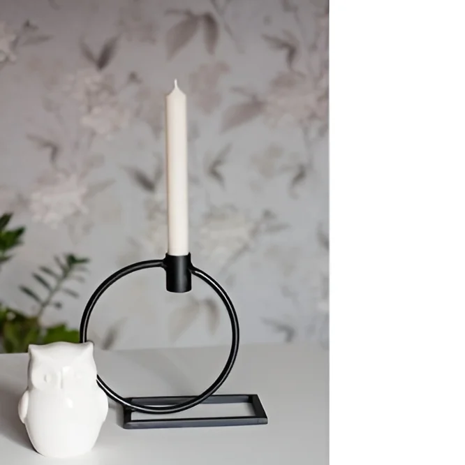 Colorful Finished Iron Metal Candle Stand For Home Interior Candlesticks Lighting Wedding House and Living Room Decoration 2024