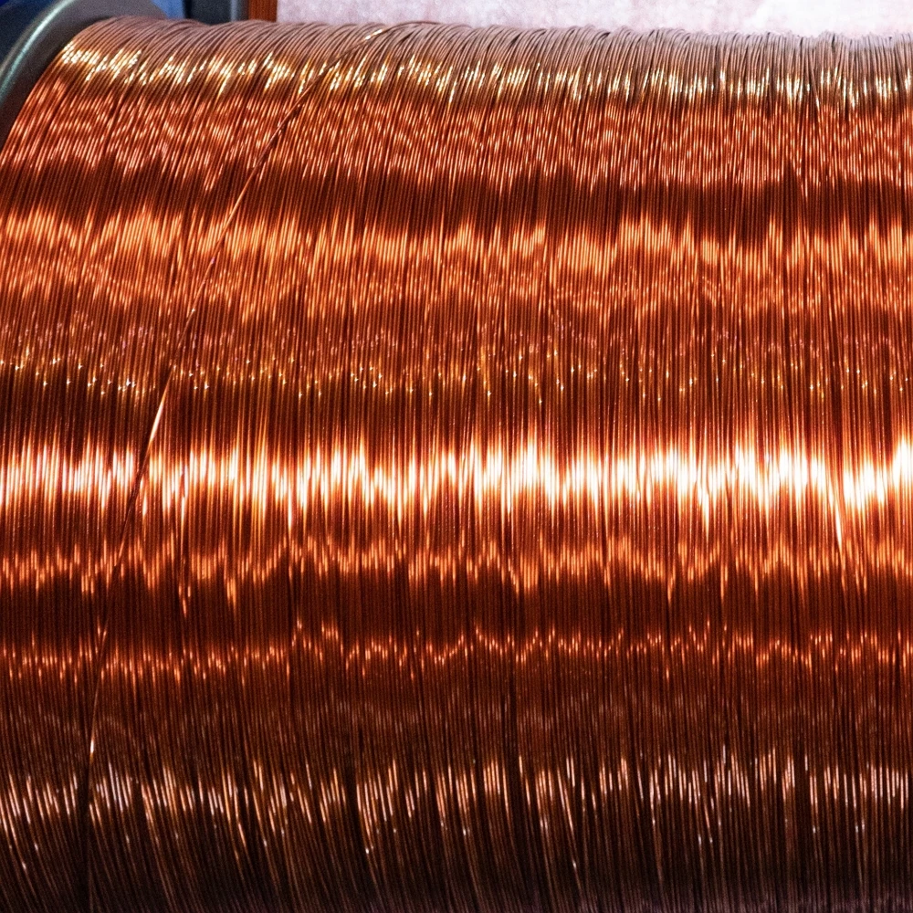 Magnet wire diameter 0.21mm - 0.25mm PEW grade 1 For Electrical industry IEC Standard bright red gold color Proper Price
